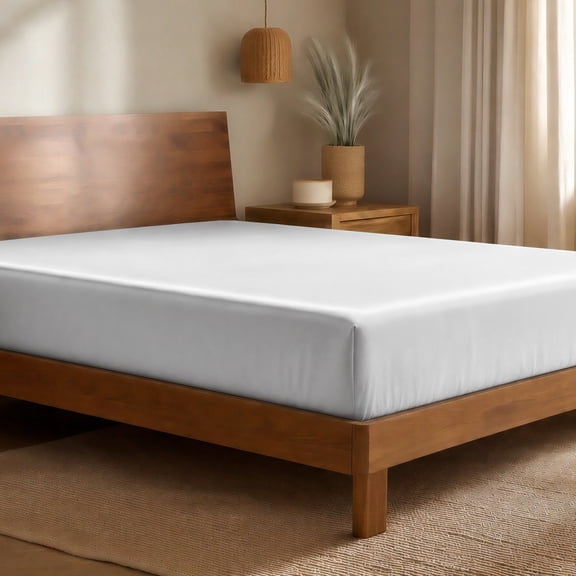 Bare Home Bamboo Fitted Sheet - Made from Rayon Fibers - Deep Pockets - Soft, Cooling & Breathable - Twin-XL, Cloud Gray