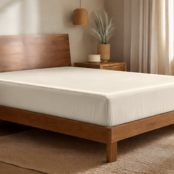 Bare Home Bamboo Fitted Sheet - Made from Rayon Fibers - Deep Pockets - Soft, Cooling & Breathable - King, Sand