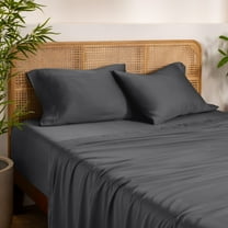 Bare Home Bamboo Pillowcases Set (2-pack) - Made from Rayon Fibers -  Soft, Cooling & Breathable - Queen, Grey
