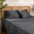 thumbnail image 1 of Bare Home Bamboo Pillowcases Set (2-pack) - Made from Rayon Fibers -  Soft, Cooling & Breathable - Standard, Grey, 1 of 8