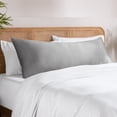 thumbnail image 1 of Bare Home Bamboo Body Pillowcase - Made from Rayon Fibers -  Soft, Cooling & Breathable - Light Grey, 1 of 9