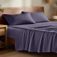 thumbnail image 1 of Bare Home Bamboo Sheet Set - Made from Rayon Fibers - Deep Pockets - 4 Piece - Queen, Dusty Purple, 1 of 10