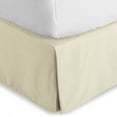 thumbnail image 1 of Bare Home Bed Skirt, Microfiber, Pleated, 15" Tailored Drop, Queen, Sand, 1 of 5