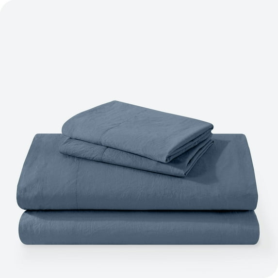Bare Home Bering Sea Sandwashed Microfiber Sheet Set, Wrinkle Resistant, Deep Pocket, King