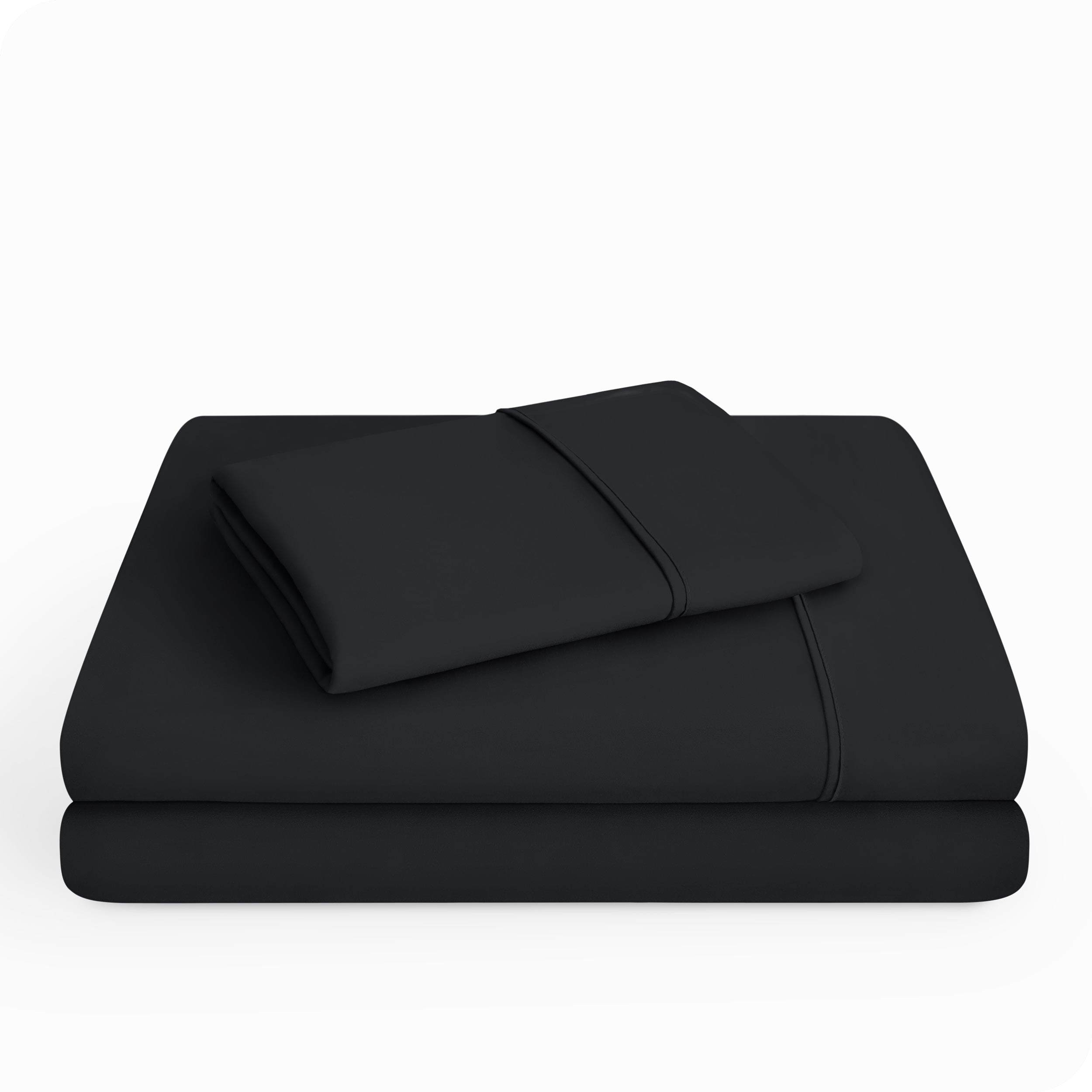 Bare Home Black Microfiber Sheet Set, Wrinkle Resistant, Deep Pocket, Twin XL
