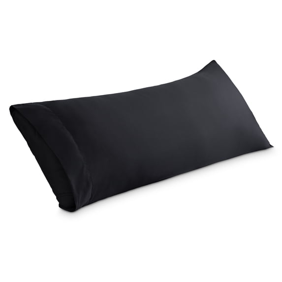 Bare Home Body Pillowcase - Envelope Closure - Ultra Soft - Double Brushed - Black