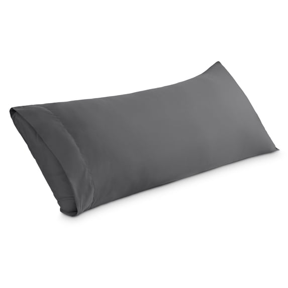 Bare Home Body Pillowcase - Envelope Closure - Ultra Soft - Double Brushed - Gray