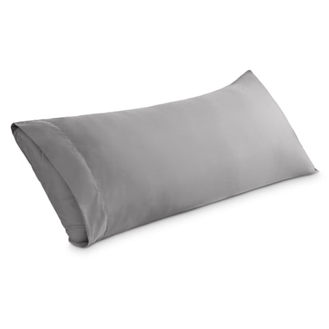 Bare Home Body Pillowcase - Envelope Closure - Ultra Soft - Double Brushed - Light Gray