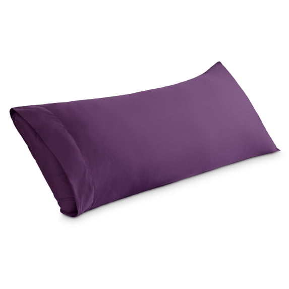 Bare Home Body Pillowcase - Envelope Closure - Ultra Soft - Double Brushed - Plum