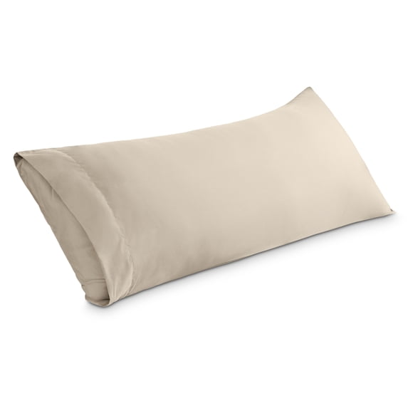 Bare Home Body Pillowcase - Envelope Closure - Ultra Soft - Double Brushed - Sand