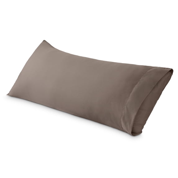 Bare Home Body Pillowcase - Envelope Closure - Ultra Soft - Double Brushed - Taupe