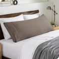 thumbnail image 1 of Bare Home Body Pillowcase - Envelope Closure - Ultra Soft - Double Brushed - Taupe, 1 of 7