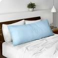 thumbnail image 1 of Bare Home Body Pillowcase - Zipper Closure - Ultra Soft - Double Brushed - Light Blue, 1 of 6