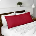 thumbnail image 1 of Bare Home Body Pillowcase - Zipper Closure - Ultra Soft - Double Brushed - Red, 1 of 6