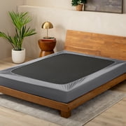 Bare Home Box Spring Cover - Microfiber - 4-Way Stretch (Queen, Grey)