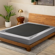 Bare Home Box Spring Cover - Microfiber - 4-Way Stretch (Twin, Light Grey)
