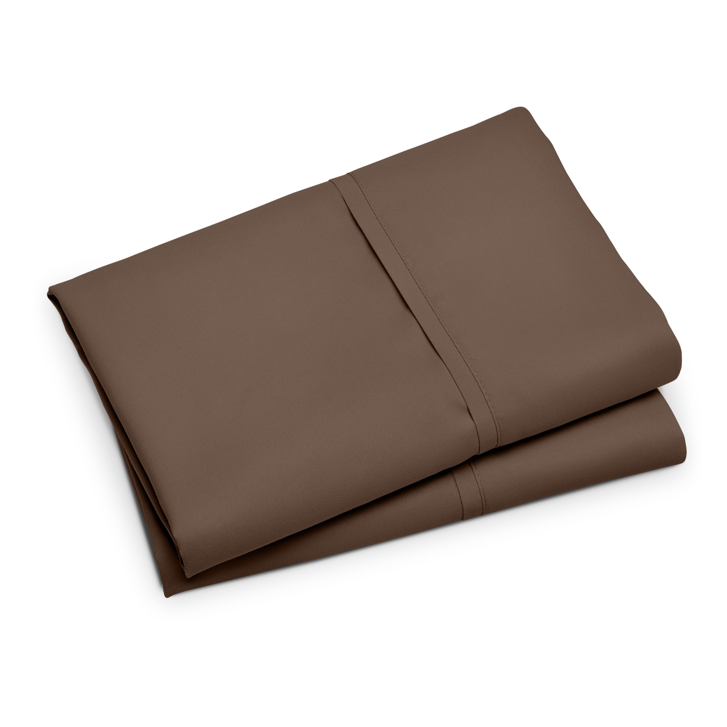 Bare Home Cocoa Microfiber Pillowcase Set, Hypoallergenic, King Set of 2