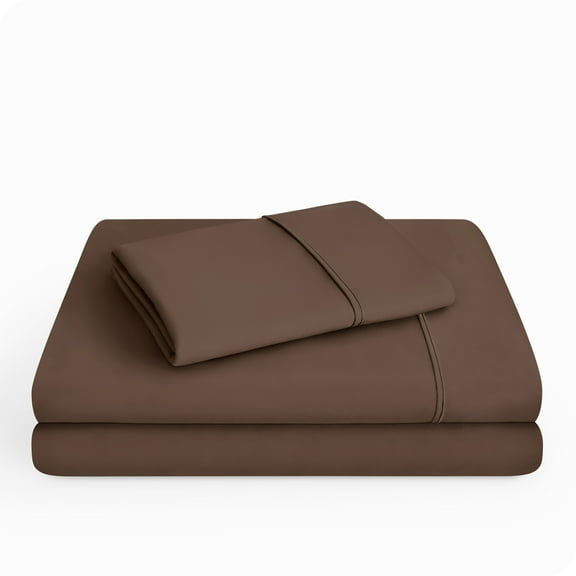 Bare Home Cocoa Microfiber Sheet Set, Wrinkle Resistant, Deep Pocket, Twin XL