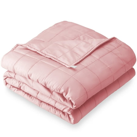 Bare Home Contemporary Pink Solid Print Cotton Bed Blanket, Twin-XL