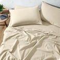 thumbnail image 1 of Bare Home  Cotton Flannel Sheet Set - Velvety Soft Heavyweight Sand Twin XL, 1 of 5