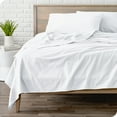 thumbnail image 1 of Bare Home  Cotton Flannel Sheet Set - Velvety Soft Heavyweight White Twin XL, 1 of 5