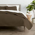 thumbnail image 1 of Bare Home Coverlet Set, Full/Queen, Cocoa, 3 Piece, 1 of 5