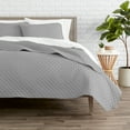 thumbnail image 1 of Bare Home 3 Piece Soft Lightweight Coverlet Set, Full/Queen, Light Gray, 1 of 5