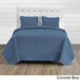 thumbnail image 1 of Bare Home Coverlet Set + Microfiber Sheet Set - Diamond Stitched Lightweight Bedspread - Ultra-Soft Microfiber Sheet Set, 1 of 5