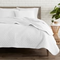 thumbnail image 1 of Bare Home Coverlet Set + Microfiber Sheet Set - Diamond Stitched Lightweight Bedspread - Ultra-Soft Microfiber Sheet Set, 1 of 5