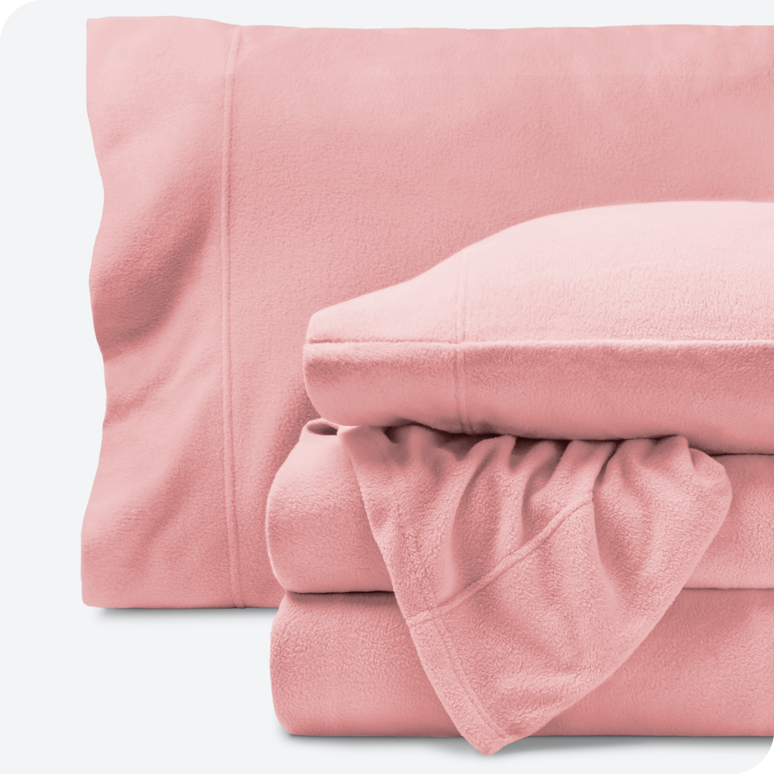 Bare Home Cozy Fleece Sheet Set Extra Plush Polar Fleece Deep