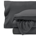 thumbnail image 1 of Bare Home Cozy Fleece Sheet Set - Extra Plush Polar Fleece - Deep Pocket - Full XL, Gray, 1 of 10