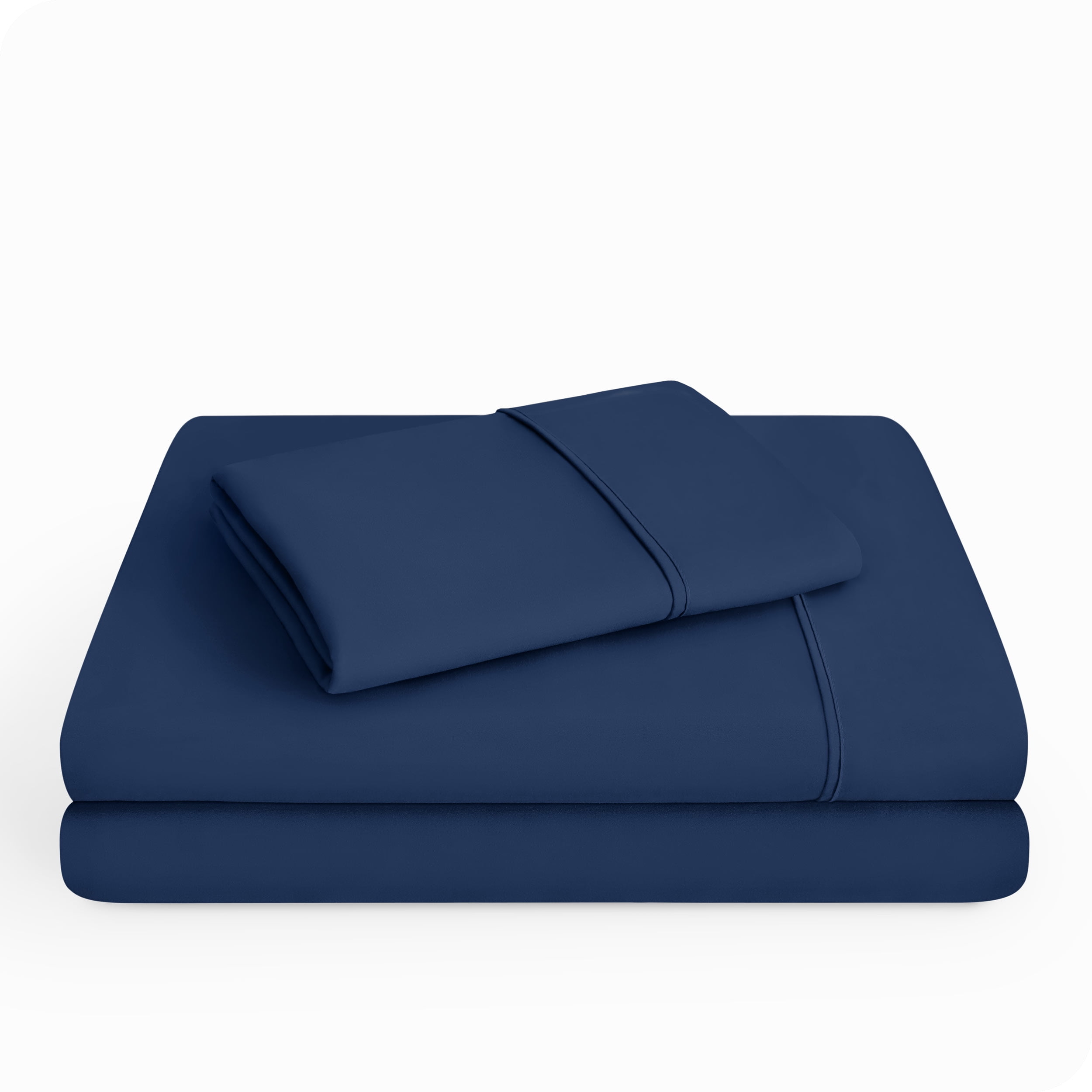 Bare Home Dark Blue Microfiber Sheet Set, Wrinkle Resistant, Deep Pocket, Twin XL