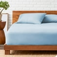 thumbnail image 1 of Bare Home  Deep Pocket Fitted Sheet & Pillowcase Set, Hypoallergenic Light Blue Twin XL, 1 of 5