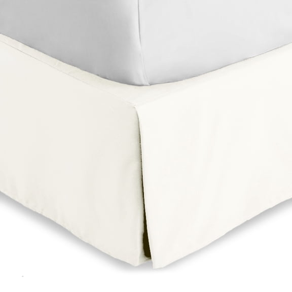 Bare Home Double Brushed Bed Skirt - Premium 1800 Collection - 15-inch Drop - King, Cream