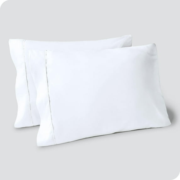 Bare Home Double Brushed Pillowcase Set (Set of 2) Cool White King