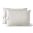 thumbnail image 1 of Bare Home Pillowcase Set - Premium 1800 Collection - Double Brushed - Ultra Soft - Standard Size, Grid - Stone/White, 2 Count, 1 of 6