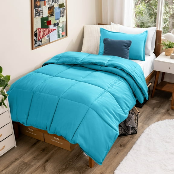 Bare Home Down Alternative Comforter Set - 2-Pieces - All Seasons - Twin/Twin-XL, Aqua