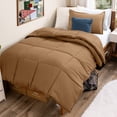 thumbnail image 1 of Bare Home Down Alternative Comforter Set - 2-Pieces - All Seasons - Twin/Twin-XL, Caramel, 1 of 10