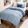 thumbnail image 1 of Bare Home Down Alternative Comforter Set - 2-Pieces - All Seasons - Twin/Twin-XL, Dusty Blue, 1 of 10