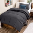 thumbnail image 1 of Bare Home Down Alternative Comforter Set - 2-Pieces - All Seasons - Twin/Twin-XL, Forged Iron Gray, 1 of 10