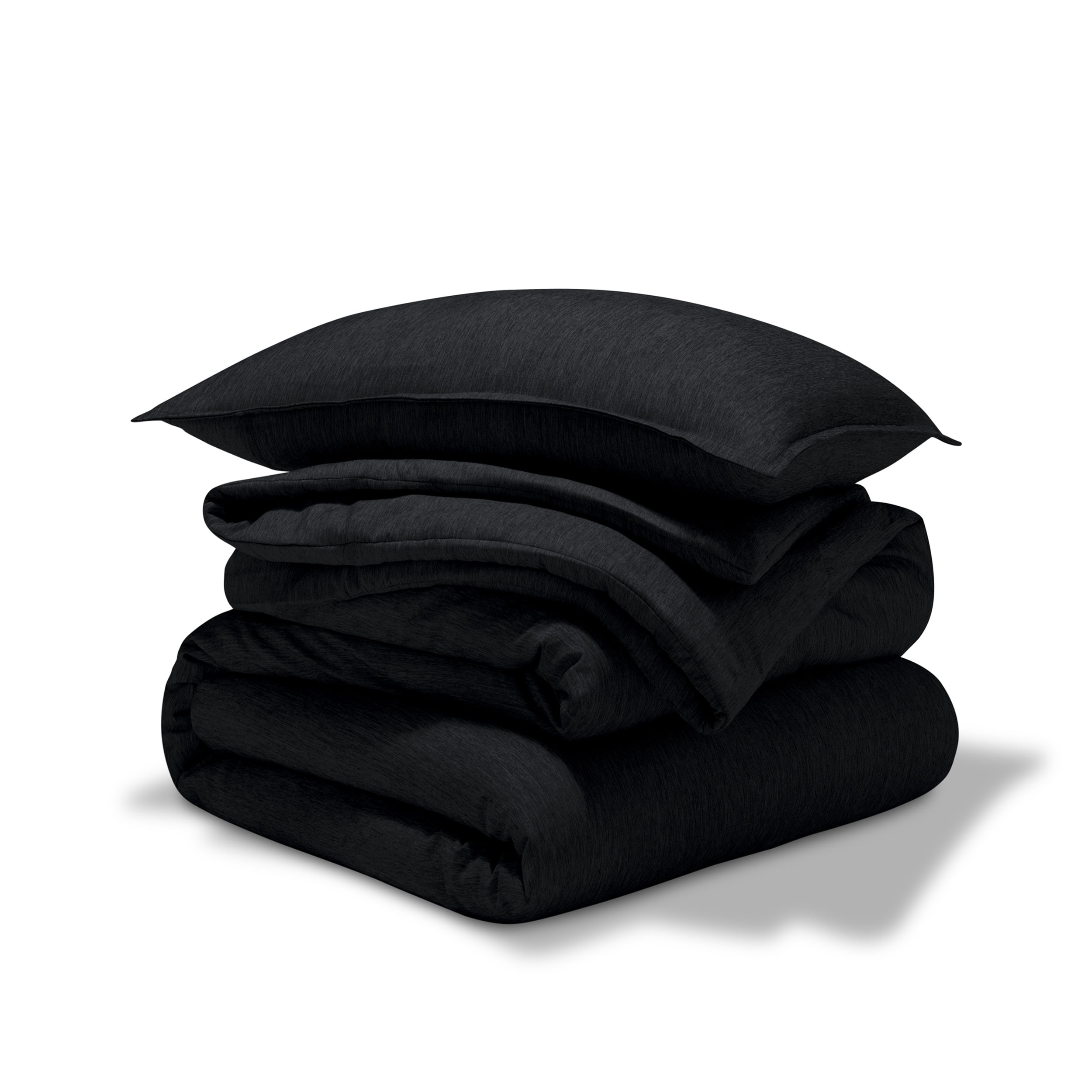 Heather Black Twin Down Alternative Microfiber Comforter Set
