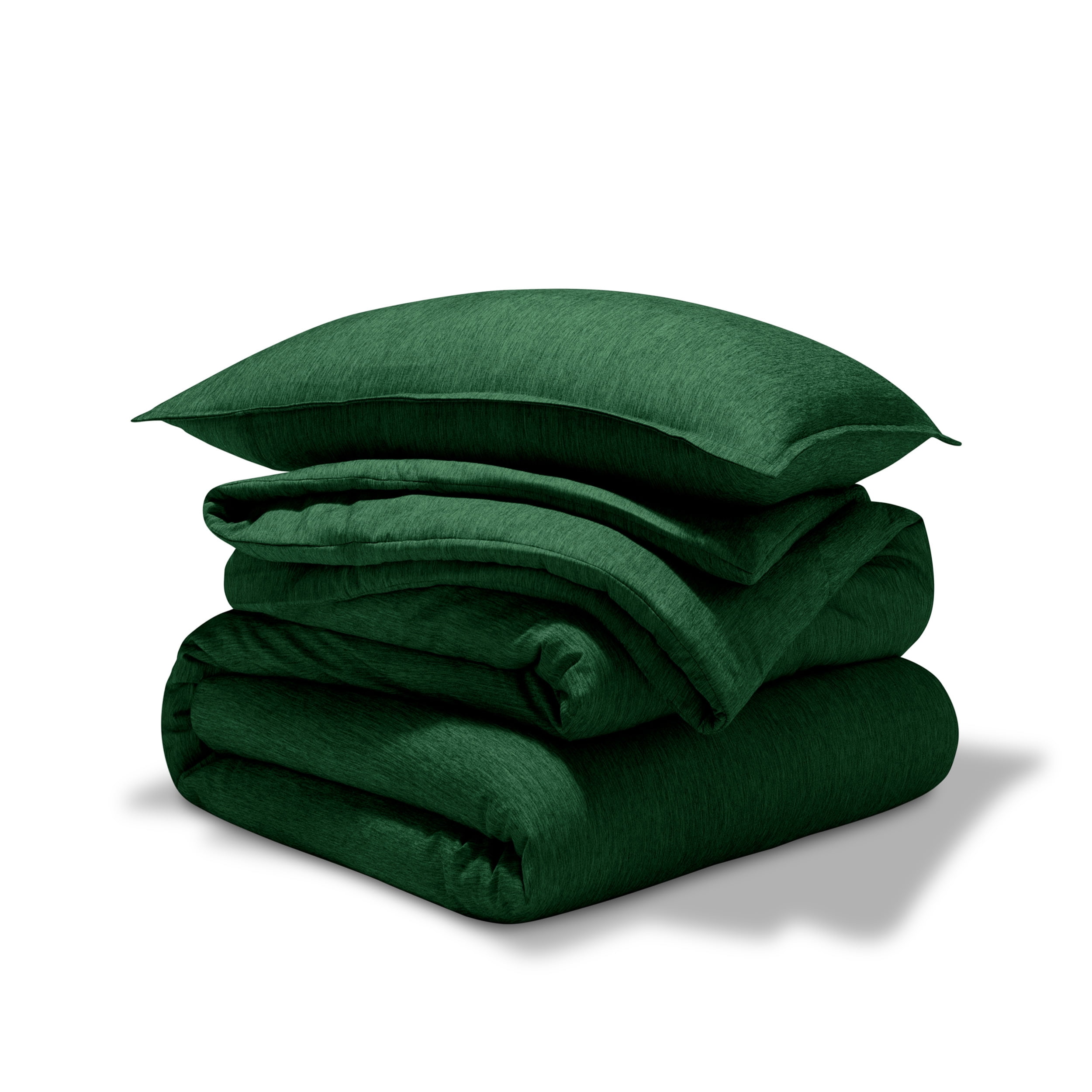 Heather Forest Green Twin Down Alternative Microfiber Comforter Set