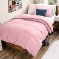 thumbnail image 1 of Bare Home Down Alternative Comforter Set - 2-Pieces - All Seasons - Twin/Twin-XL, Light Pink, 1 of 10