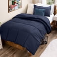 thumbnail image 1 of Bare Home Down Alternative Comforter Set - 2-Pieces - All Seasons - Twin/Twin-XL, Midnight, 1 of 10