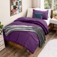thumbnail image 1 of Bare Home Down Alternative Comforter Set - 2-Pieces - All Seasons - Twin/Twin-XL, Plum, 1 of 8