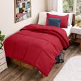 thumbnail image 1 of Bare Home Down Alternative Comforter Set - 2-Pieces - All Seasons - Twin/Twin-XL, Red, 1 of 7