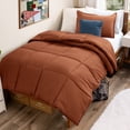 thumbnail image 1 of Bare Home Down Alternative Comforter Set - 2-Pieces - All Seasons - Twin/Twin-XL, Terracotta, 1 of 10
