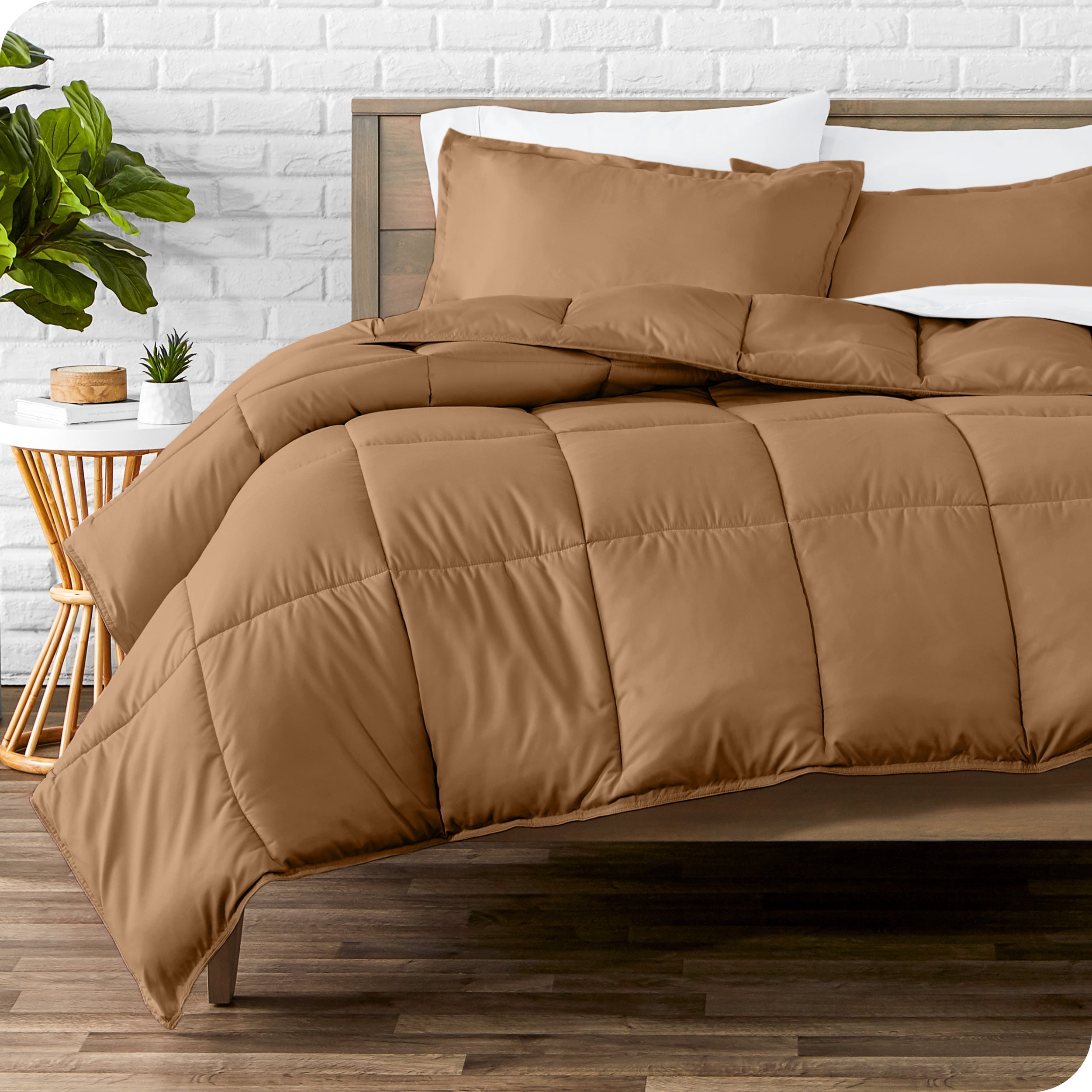Full Caramel Down Alternative Microfiber Comforter Set