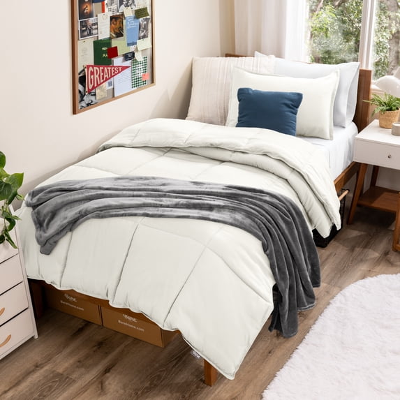 Bare Home Down Alternative Comforter Set - 3-Pieces - All Seasons - Full, Cream
