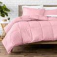 thumbnail image 1 of Bare Home Down Alternative Comforter Set - 3-Pieces - All Seasons - Full, Light Pink, 1 of 10
